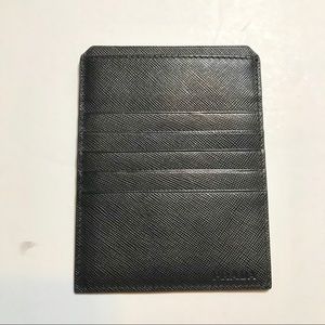 Prada Men’s business card black wallet.